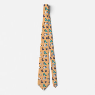 Anpassen des Niedlichen Doggy-Designs mit Namen Krawatte