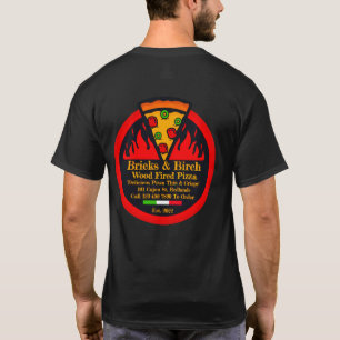 Anpassen des Promo-Personals für Holzkohle-Pizzeri T-Shirt