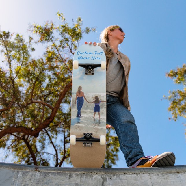 Anpassen des Skateboards für Ihr Foto mit Textname (Außenbereich 1)