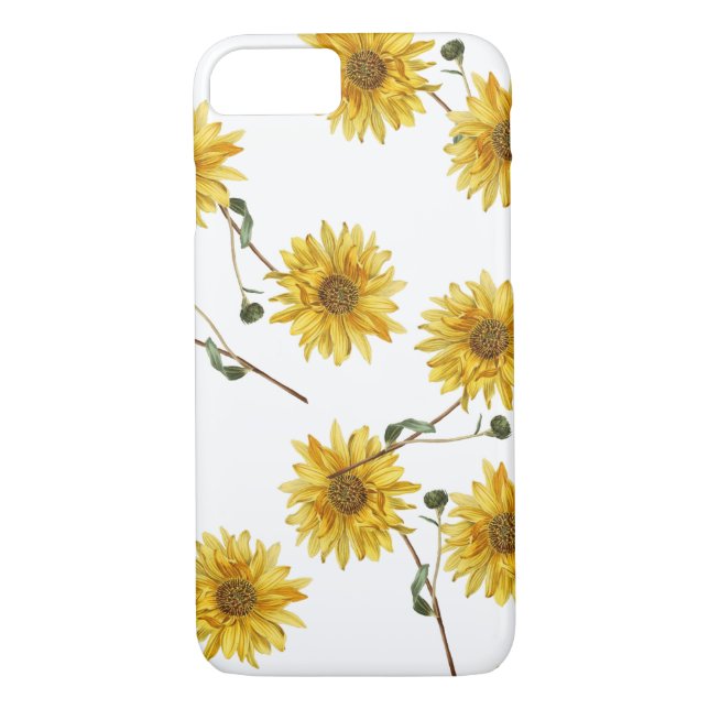Anpassen des Sonnenblumendesigns Case-Mate iPhone Hülle (Rückseite)