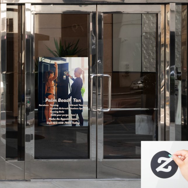 Anpassen des Spritzgießkabinengeschäfts 4 Fensteraufkleber (Büro Tür)