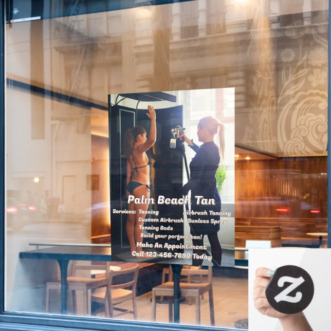 Anpassen des Spritzgießkabinengeschäfts 4 Fensteraufkleber (Café-Fenster)