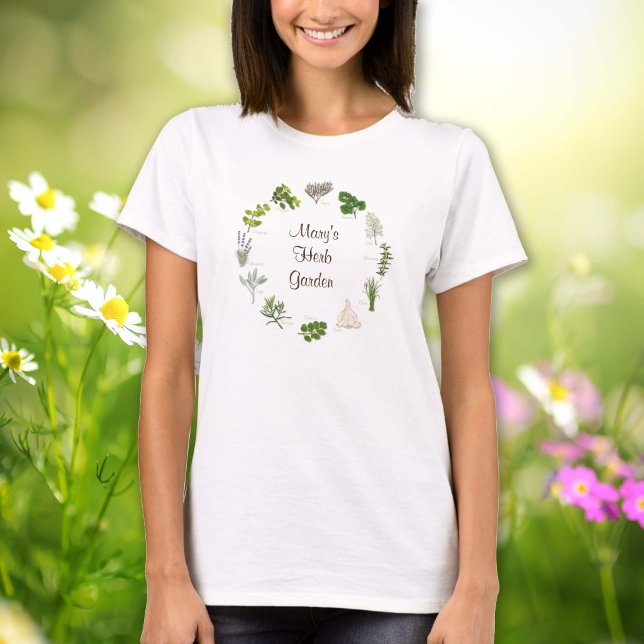 Anpassen des T - Shirt für den Herb Garden (Customize Your Herb Garden T-shirt. Fragrant, flavorful herbs and spices, customize with your text. )