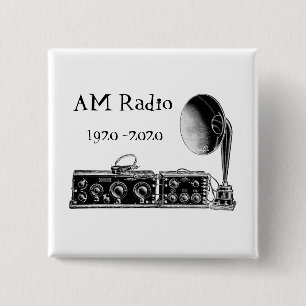 Anpassen des Vintagen AM Radio Receivers Button