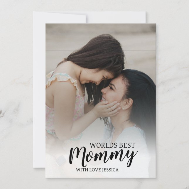 Anpassen des weltbesten Mommy-Fotos Einladung (Vorderseite)