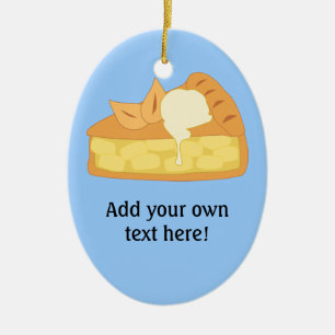 Anpassen dieser Grafik für den Apple Pie Slice Keramik Ornament