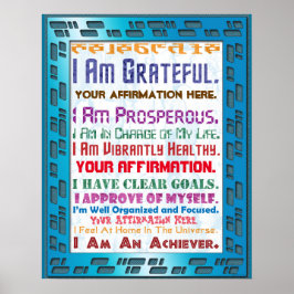 Anpassen dieser Hi-Tech-Bestätigung Poster