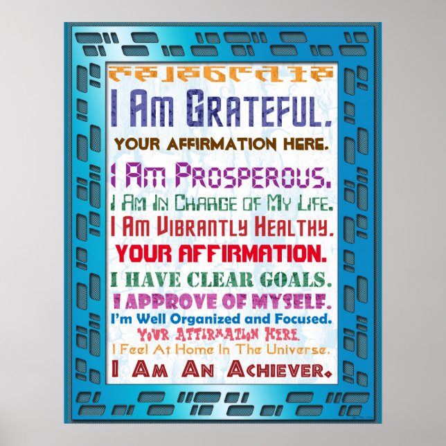 Anpassen dieser Hi-Tech-Bestätigung Poster (Vorne)