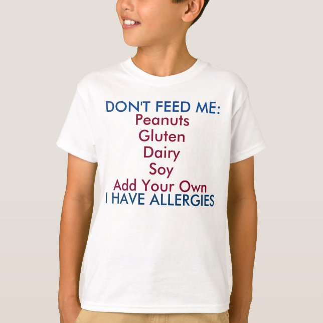 Anpassen dieses Allergien-Shirts für Kinder T-Shirt (Vorderseite)