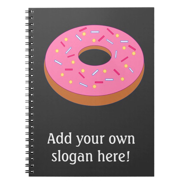 Anpassen dieses Ring Doughnut Graphic Notizblock (Vorderseite)