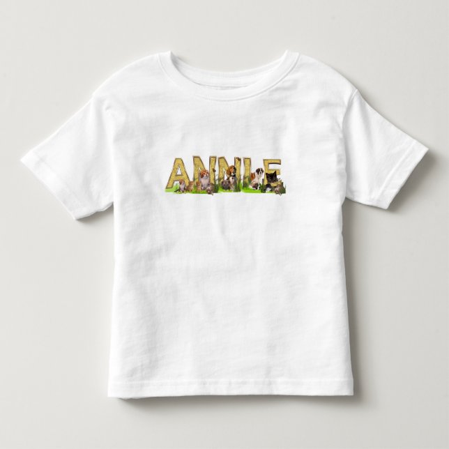 Anpassen eines T-Shirts mit Namensinitialen (Vorderseite)