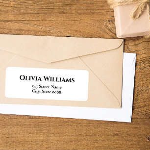 Anpassen einfacher schwarzer Text in elegantem Wei