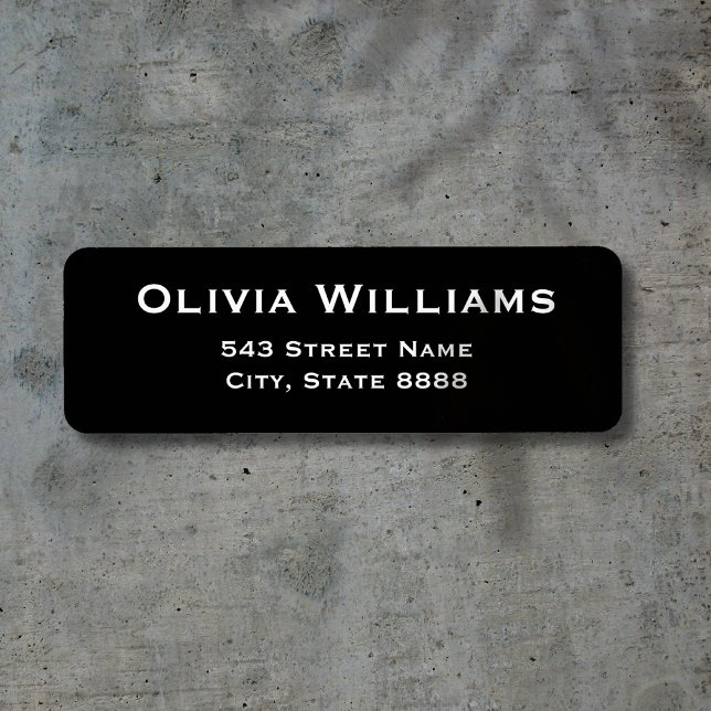 Anpassen einfacher weißer Text in elegantem Schwar (Von Creator hochgeladen)