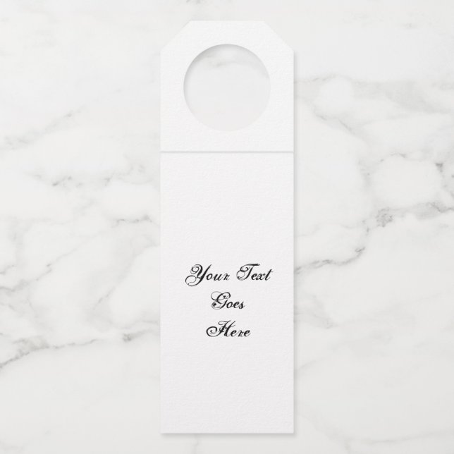 Anpassen! Flaschenanhänger (Vorderseite)