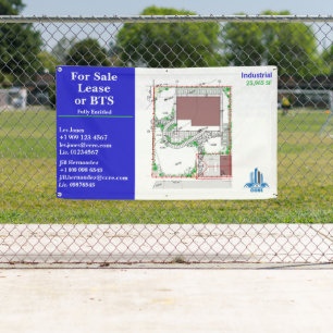 Anpassen Für Verkauf Mietvertrag oder BTS-Standort Banner