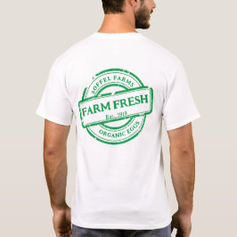 Anpassen generischer Farm Veggies Eier Promo Back  T-Shirt