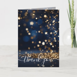 Anpassen: Gold Star Glitter Danke
