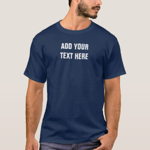 Anpassen Hinzufügen von Text hier Foto Men hochlad T-Shirt
