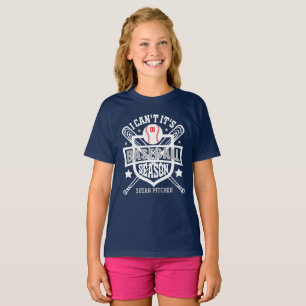 Anpassen Ich kann nicht Es ist Baseball-Saison Zah T-Shirt