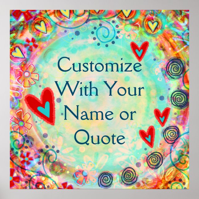 Anpassen Ihrer eigenen Hübschen Inspiritivität Poster (Vorne)