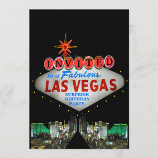 Anpassen Ihrer eigenen Las Vegas Sign Einladungen