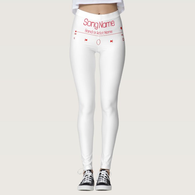 Anpassen Ihrer Lieblingsmusik Leggings (Vorderseite)