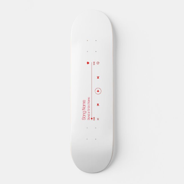 Anpassen Ihrer Lieblingsmusik Skateboard (Vorderseite)