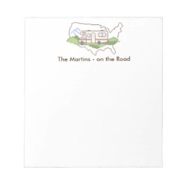 Anpassen Ihrer Road Trip USA Notepad Notizblock