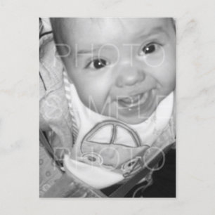 Anpassen Ihres Schwarz-weißen Fotos Postkarte