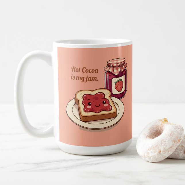 [Anpassen] ist mein Lieblingsding - süße Marmelade Kaffeetasse (Mit Donut)