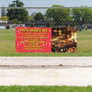 Anpassen Japanische Barbecue-Werbung  Banner