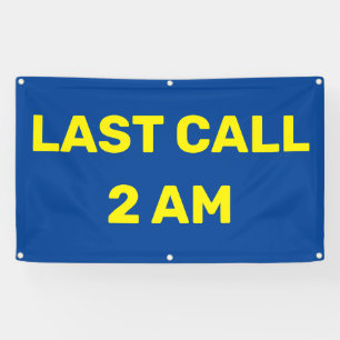 Anpassen Last Call 2AM Bar Pub Geschäft  Banner