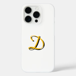 Anpassen mit dem Monogramm weiß iPhone 16 Pro Hülle