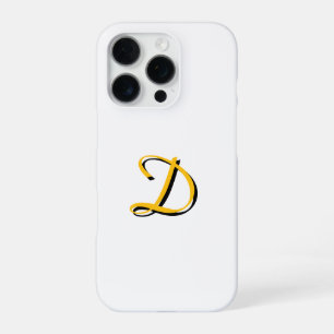 Anpassen mit dem Monogramm weiß iPhone 16 Pro Hülle