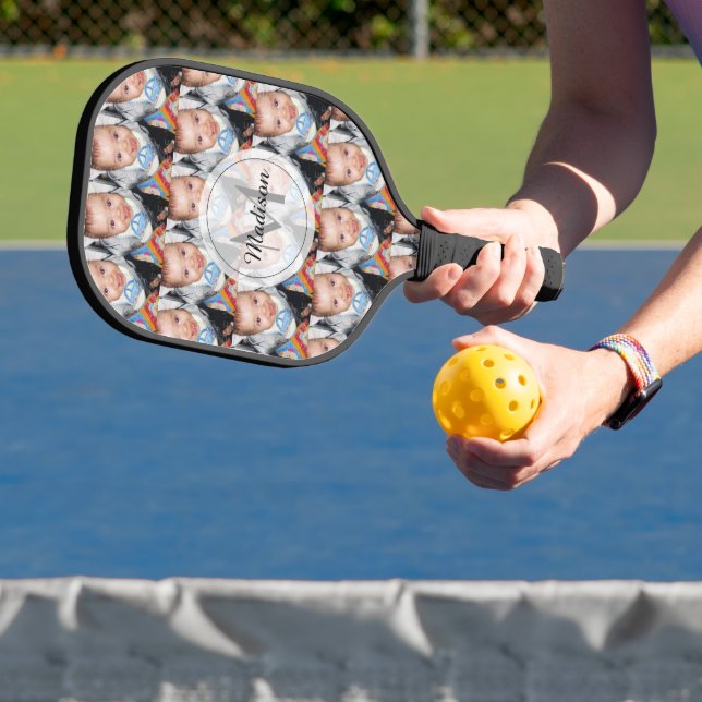 Anpassen mit Ihrem benutzerdefinierten Foto Monogr Pickleball Schläger (InSitu)