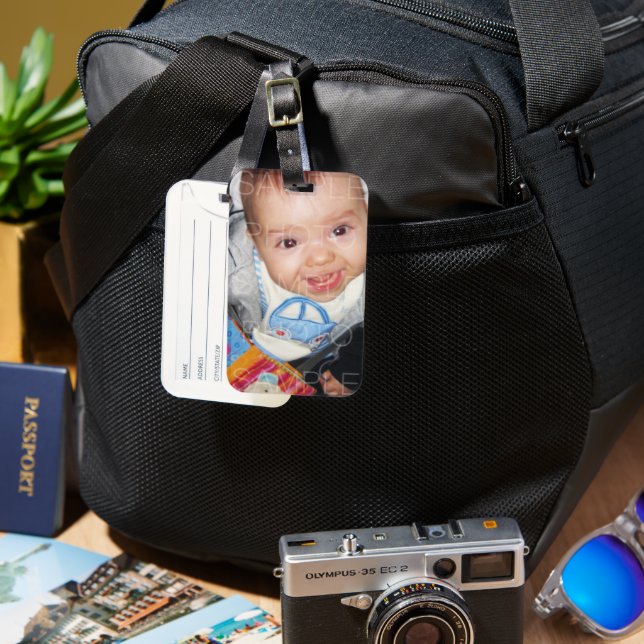 Anpassen mit Ihrem Foto Gepäckanhänger (Vorderseite & Rückseite)
