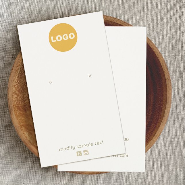 Anpassen mit Ihrem Logo-Creme-Ohrring (Von Creator hochgeladen)