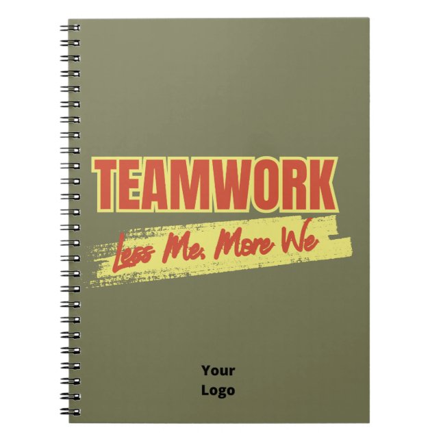 Anpassen mit Logo-Teamwork-Office-Geschäft Notizblock (Vorderseite)