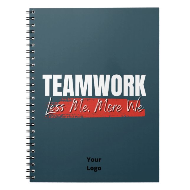 Anpassen mit Logo-Teamwork-Office-Geschäft Notizblock (Vorderseite)