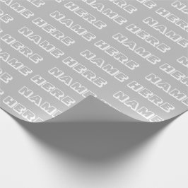 Anpassen mit Name, Text, Geburtstagsgeschenk Geschenkpapier