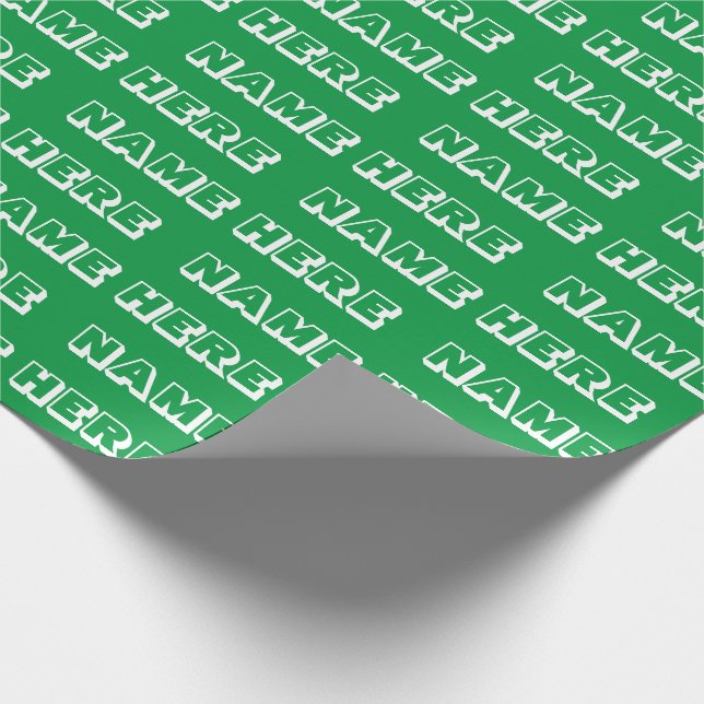 Anpassen mit Name, Text, Geburtstagsgeschenk Geschenkpapier (Ecke)