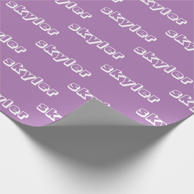 Anpassen mit Name, Text, Geburtstagsgeschenk Geschenkpapier (Ecke)