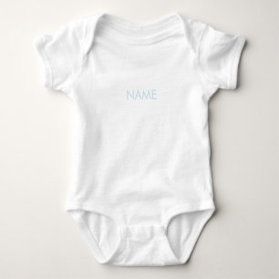 Anpassen mit Namen, minimalistischem Licht Baby Strampler