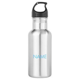 Anpassen mit Namen, minimalistischem Licht Edelstahlflasche