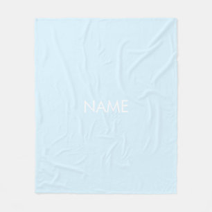 Anpassen mit Namen, minimalistischem Licht Fleecedecke
