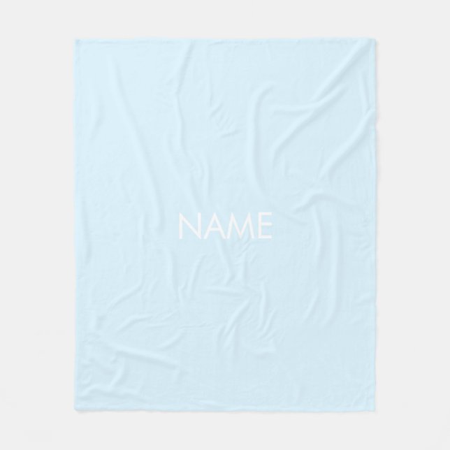 Anpassen mit Namen, minimalistischem Licht Fleecedecke (Vorderseite)