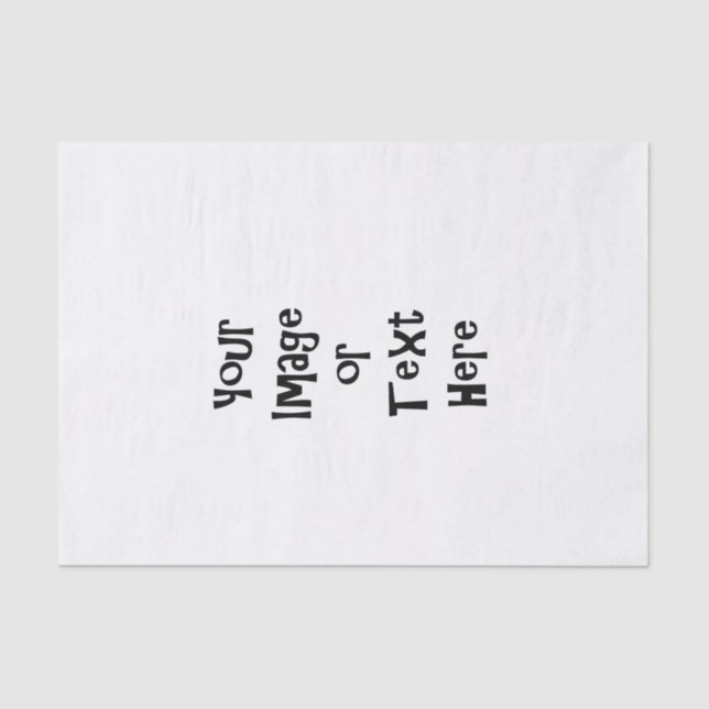 Anpassen mit personalisierten Bildern und Texten Seidenpapier (Vorderseite)