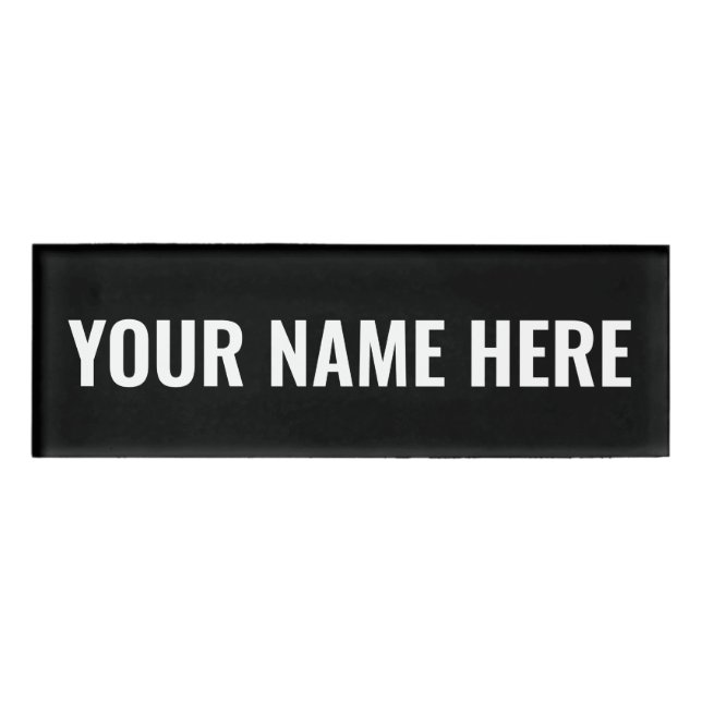 Anpassen Namenschild (Vorderseite)