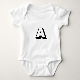 Anpassen, personalisieren des Alphabets als Anfang Baby Strampler