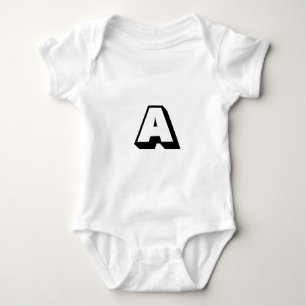 Anpassen, personalisieren des Alphabets als Anfang Baby Strampler